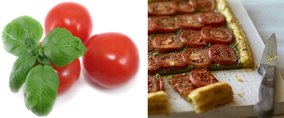 tomato basil tart